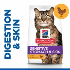 Hills Science Plan Adult Sensitive Stomach & Skin Dry Cat Food Chicken -Cat shop Thumbnail 1 604069 ionpl3