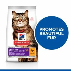 Hills Science Plan Adult Sensitive Stomach & Skin Dry Cat Food Chicken -Cat shop Thumbnail 2 604069 twnqvs
