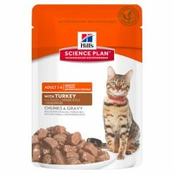 Hills Science Plan Adult Multipack Pouches Wet Cat Food -Cat shop Turkey Pouch y24uh5