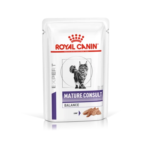 Royal Canin Veterinary Diets Mature Consult In Loaf Senior Cat Food