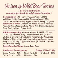 Lily's Kitchen Venison And Wild Boar Terrine Adult Wet Dog Food -Cat shop b5179a657f77980044e4843de543f3b40453bd0d5cb56a7afb0d789d9264acd8