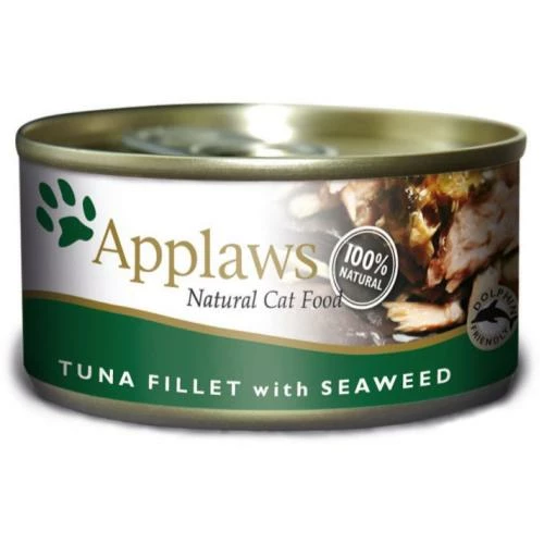Applaws Natural Tuna Fillet With Seaweed In Broth Wet Adult Cat Food 4 Applaws Natural Tuna Fillet With Seaweed In Broth Wet Adult Cat Food - Image 2