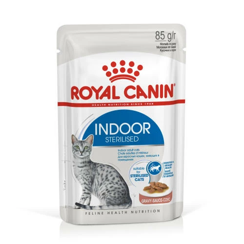 Royal Canin Indoor Sterilised In Gravy Wet Adult Cat Food 3 Royal Canin Indoor Sterilised In Gravy Wet Adult Cat Food