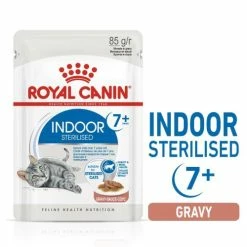 Royal Canin Indoor Sterilised 7+ In Gravy Wet Adult Cat Food -Cat shop pakmqoyxirxyekr6vh3t zmw4ib