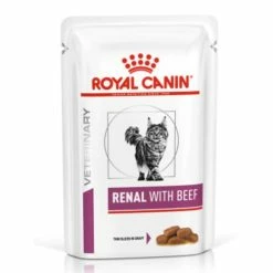 Royal Canin Veterinary Diets Renal In Gravy Cat Food Pouches -Cat shop renalbeef ds2zwb