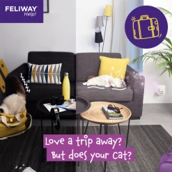 Feliway Help! Starter Kit 7 Day Diffuser -Cat shop trip away fgciht