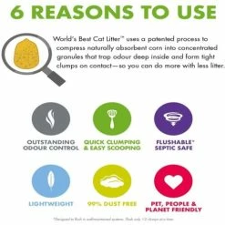 Worlds Best Cat Litter Original Clumping Formula -Cat shop wb7 ocpie9